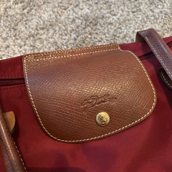Longchamp Burgundy Tote Bag - Picture 3 of 7